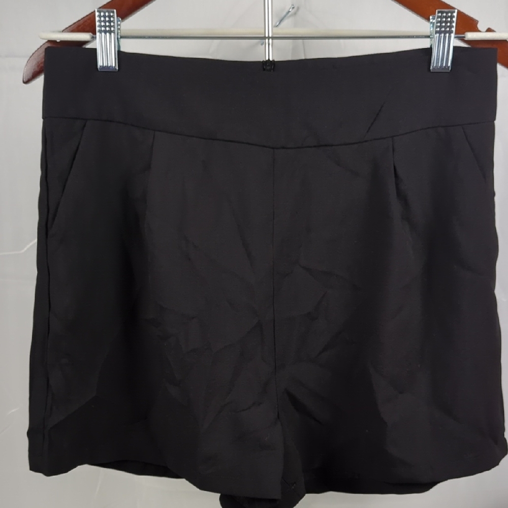 SHEIN Elegant Black High Waist Shorts